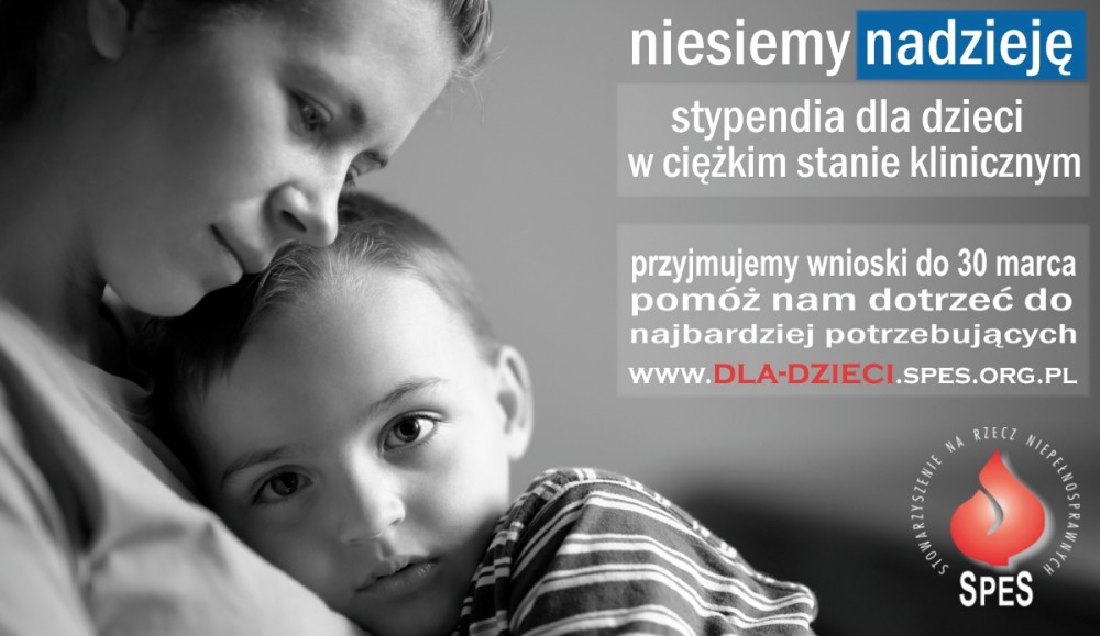 Program Pomocy Dzieciom stypendia dla dzieci w ciężkim stanie klinicznym