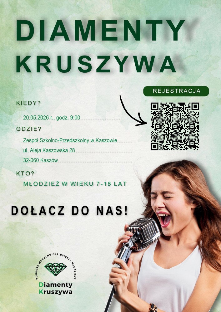 Diamenty Kruszywa - konkurs wokalny dla dzieci i młodzieży