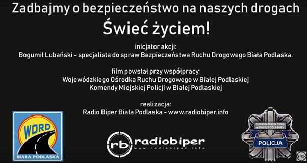 `Zadbajmy o bezpieczeństwo na naszych drogach`