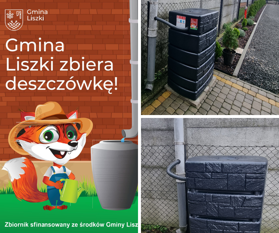 „W Gminie Liszki łapiemy deszczówkę” – podsumowanie programu retencji wody opadowej