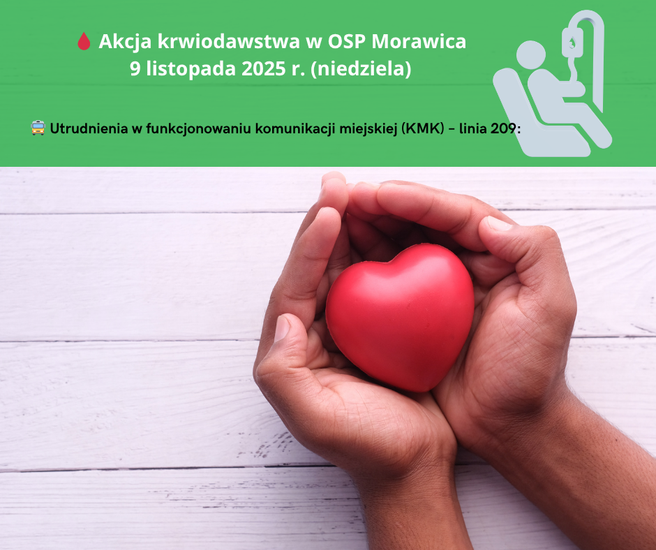 Akcja krwiodawstwa w OSP Morawica – 9 listopada 2025 r. (niedziela)