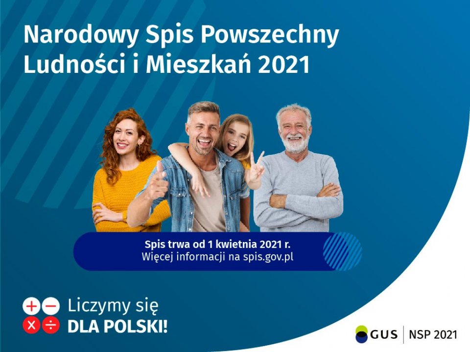 Przypominamy - trwa Narodowy Spis Powszechny Ludności i Mieszkań NSP 2021