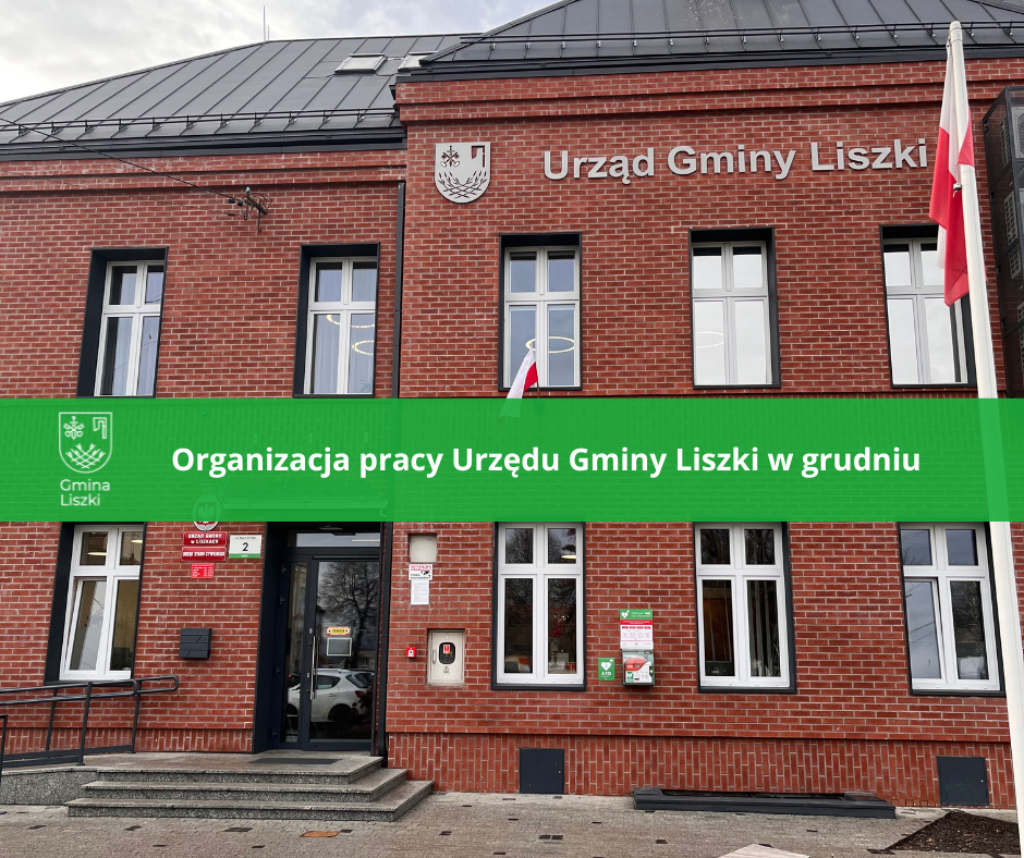 Organizacja pracy urzędu w grudniu.