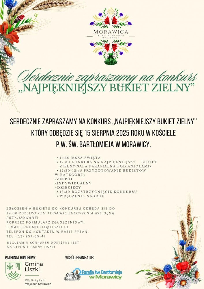Rusza konkurs „Najpiękniejszy Bukiet Zielny 2025”!